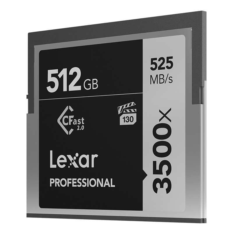 雷克沙LC512CRBAP3500摄像CF卡黑色512G/读速525MB/s(个)