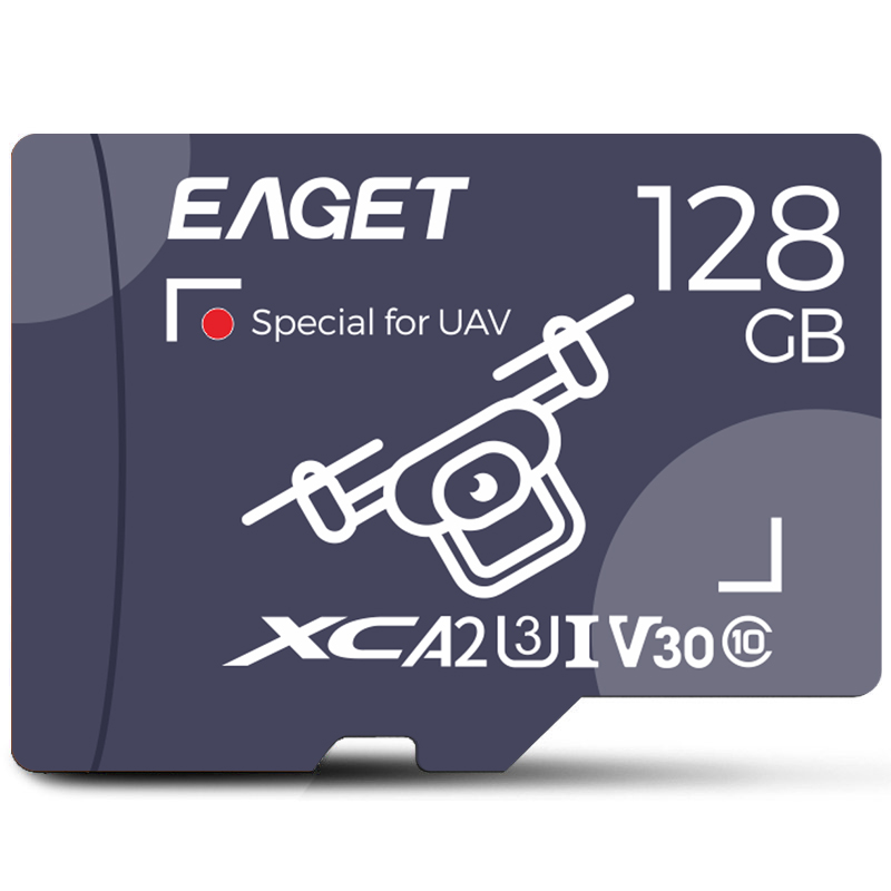 忆捷（EAGET）T5无人机存储卡高速稳定4K高清流畅 读速高达160MB/s高速TF卡 128G（个）