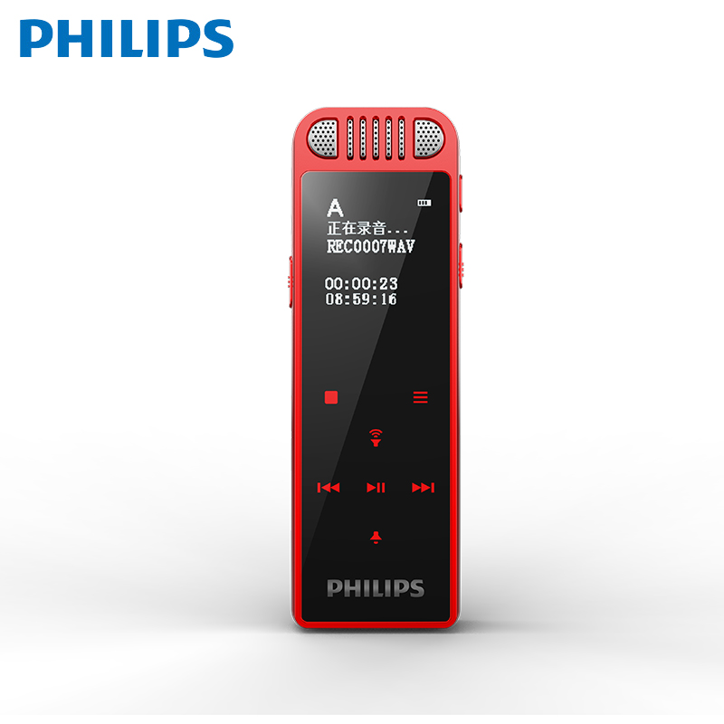 飞利浦 VTR8060录音笔16G 红色（支）