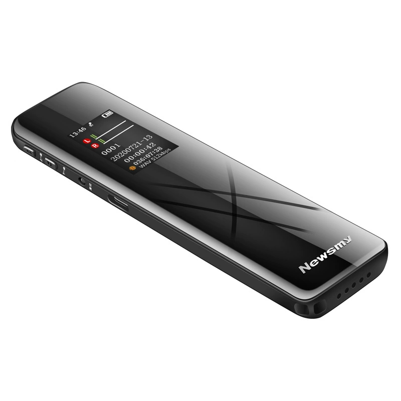 纽曼超薄彩屏双弧面录音笔W3 64G 黑色  （台）