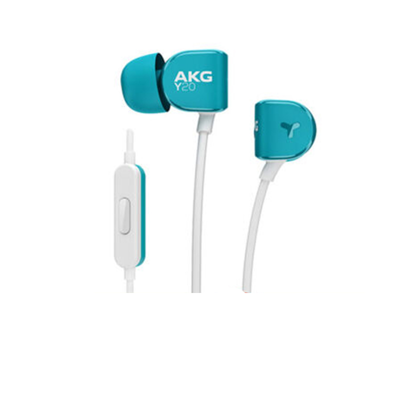 爱科技Y20U通用线控带麦克风入耳式耳机蓝色 (单位：个)
