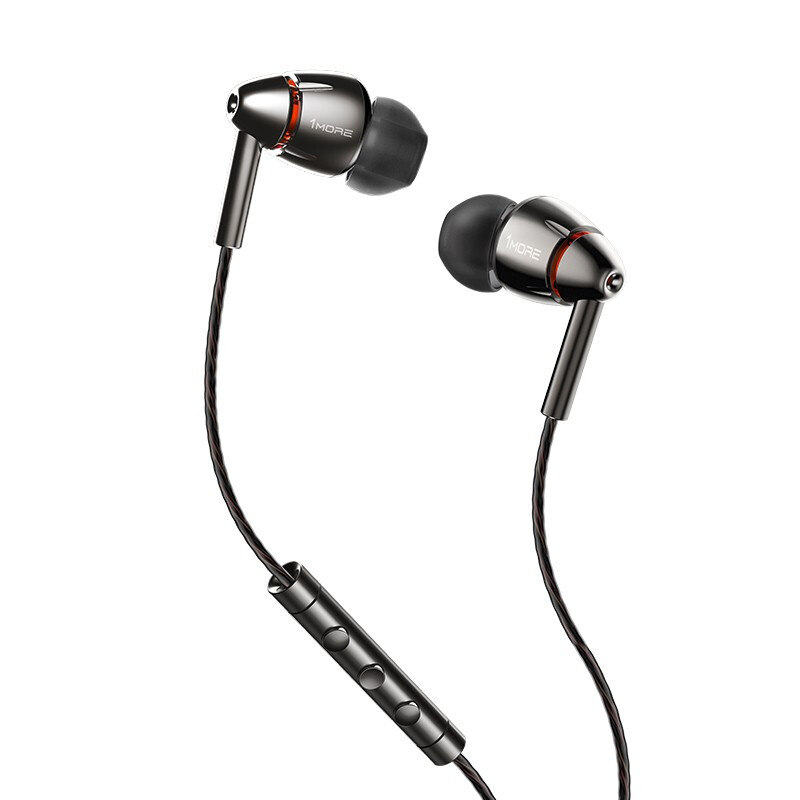 万魔（1MORE） E1010 入耳式 有线 手机耳机 四单元圈铁入耳式 HiFi耳机 Hi-Res （单位：个）灰色