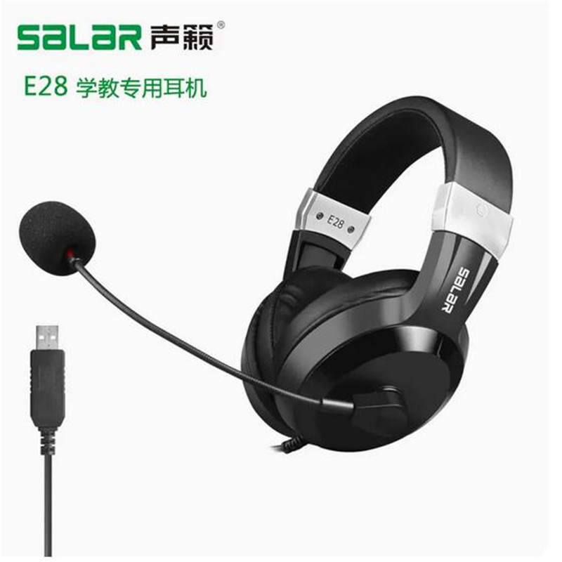 声籁 E28头戴式耳机英语听力考试中考学习网课人机对话耳麦台式机（个）