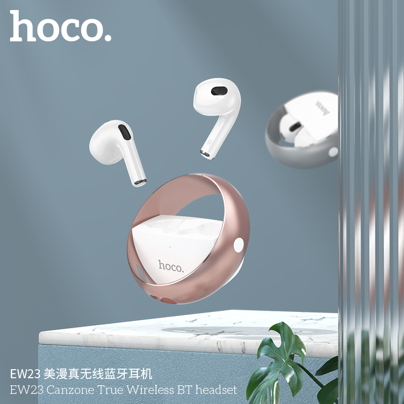 浩酷（HOCO）EW23 真无线蓝牙耳机 玫瑰金(单位：盒)