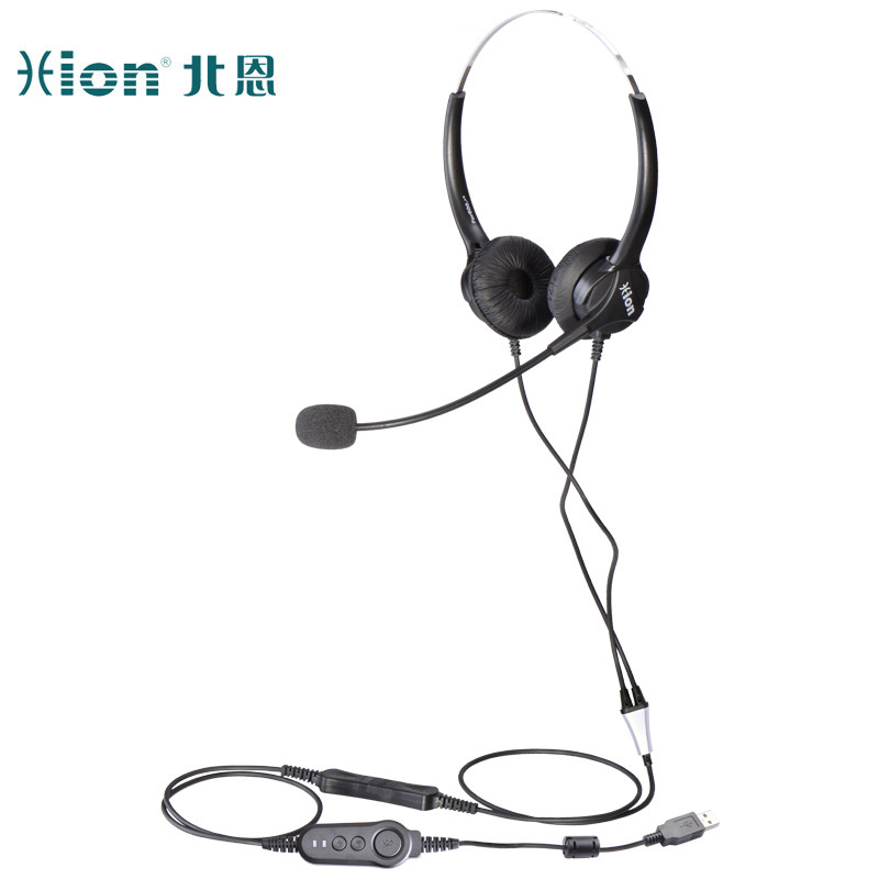 北恩FOR600D-QD头戴式双耳话务耳机 usb接口（单位：个）