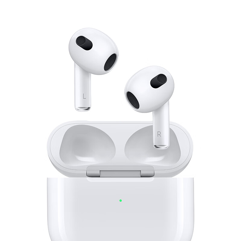 苹果  AirPods(第三代) 无线蓝牙耳机  配闪电充电盒 白色（副）