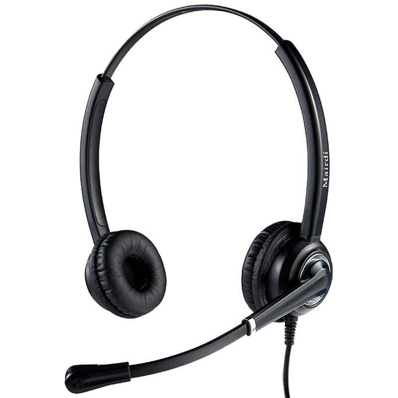 麦尔迪(MAIRDI)MRD612D 双耳 头戴式呼叫中心话务耳机/客服办公降噪耳麦/QD（不含连接线） （个）