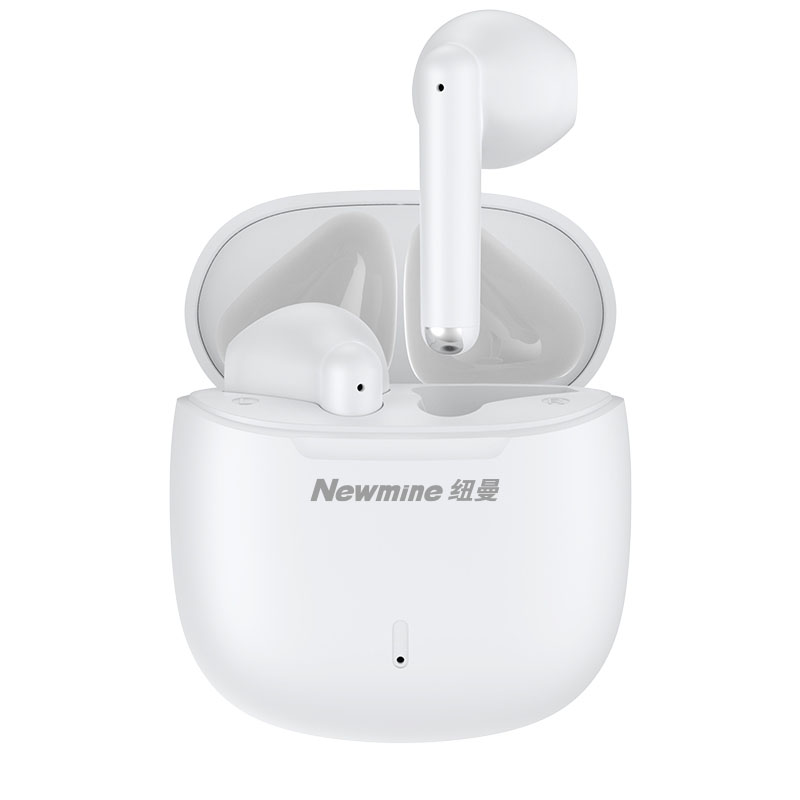 纽曼 F1 升级版真无线TWS入耳式蓝牙耳机双耳男女生运动超长续航 白色