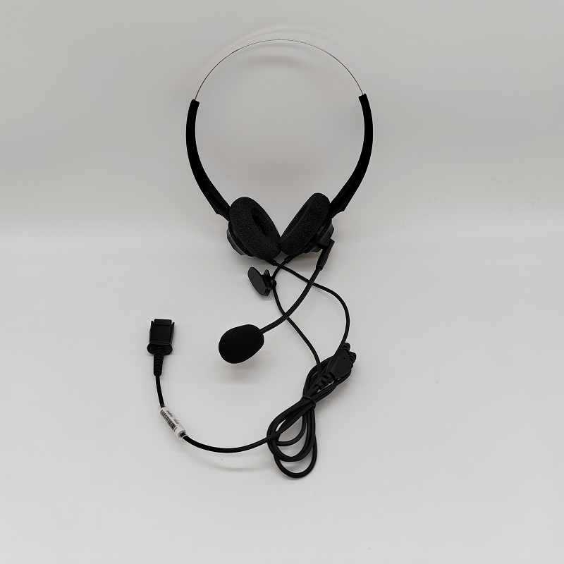YEALTEL优特尔E210NCD，双耳呼叫中心专业语音呼叫中心话务耳机(单位：套）黑色