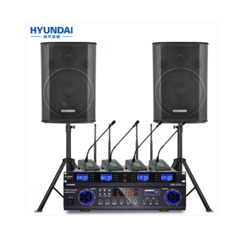现代（HYUNDAI）中小型会议室音响套装（两音响/四鹅颈/一功放）（单位：套）