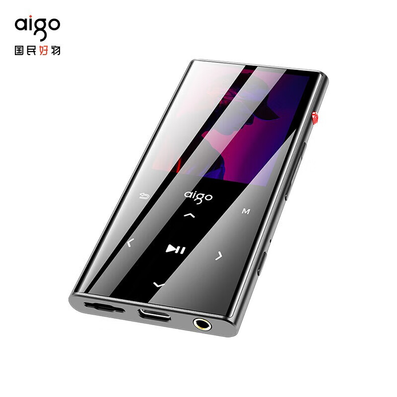 爱国者（aigo）数码音乐播放器M10 16G 黑色MP3（个）