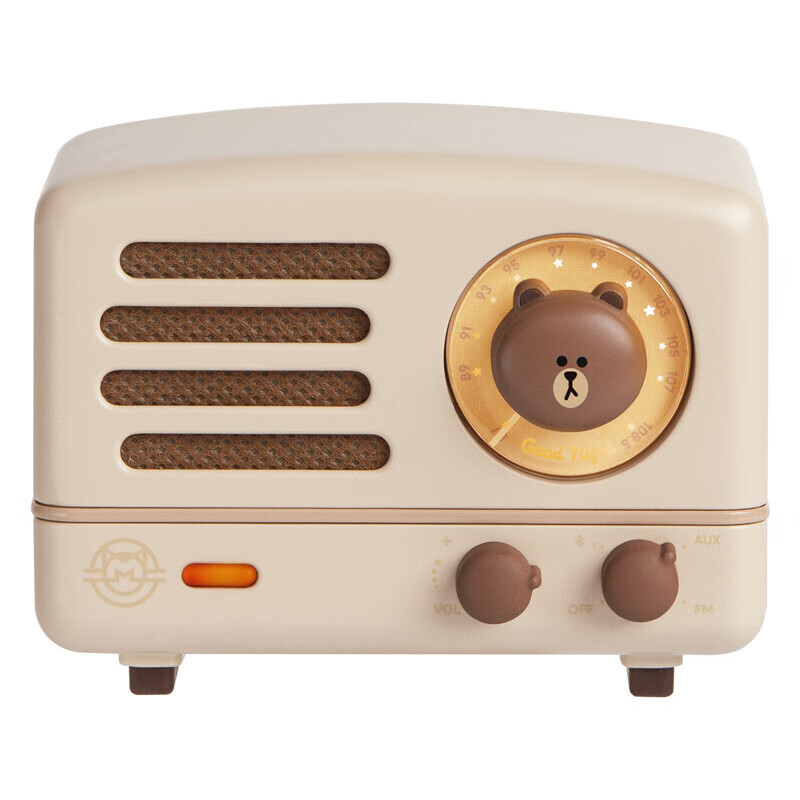 猫王音响 MW-2A 收音机 LINE FRIENDS布朗熊联名款OTR便携式蓝牙音箱 特别版 (单位：台)