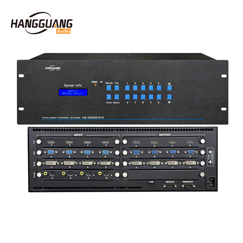 航广 HG-HDMIX1616 切换器16进16出高清4K音视频会议矩阵（台）