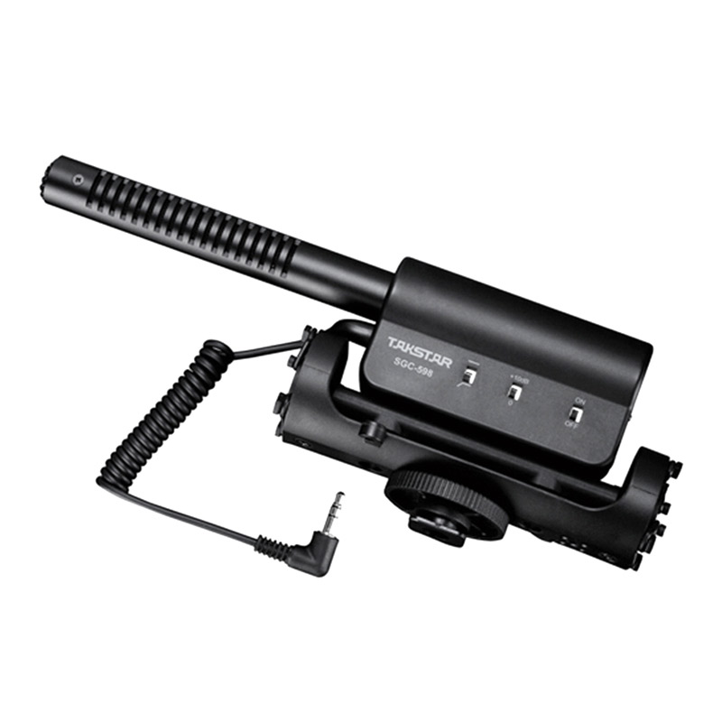 Takstar/得胜 SGC-598单反相机摄像机外接录音枪式采访话筒（套）