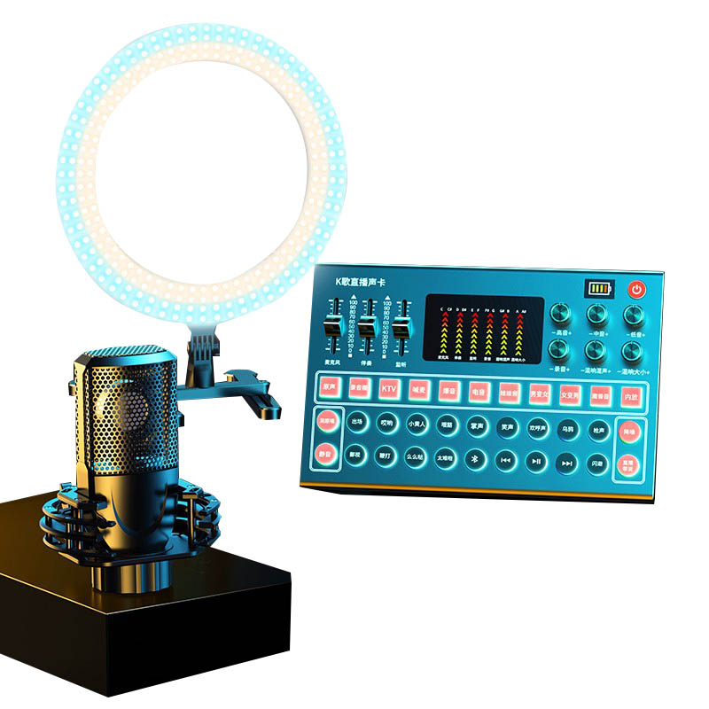 RTAKO 18寸美颜灯+大振膜 声卡直播录音设备麦克风（单位：个）