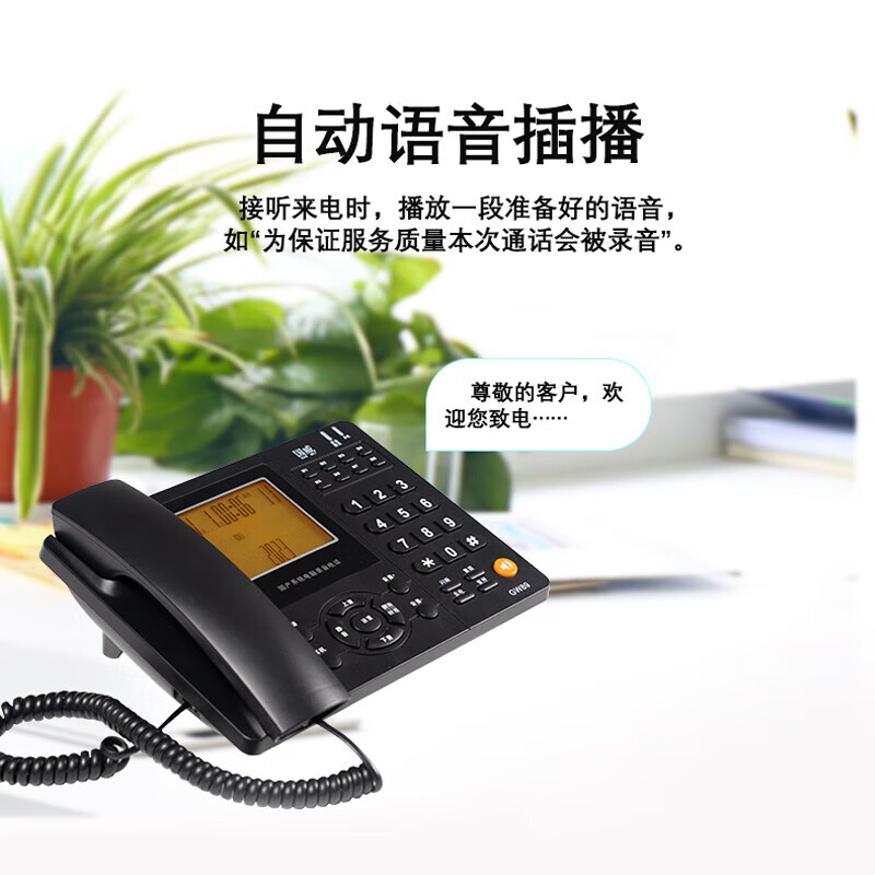国威（GUO WEI） GW89 智能电脑录音电话支持国产操作系统麒麟和统信 海量录音名片管理 企业集团办公电话机（单位：台）
