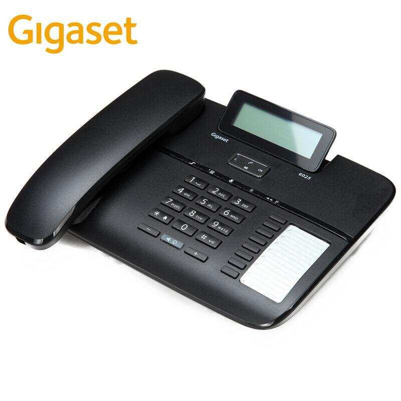 集怡嘉(Gigaset)6025 办公座机电话机(台)黑色