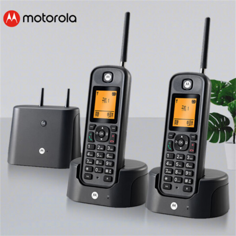 摩托罗拉(Motorola)O202C(黑色） 无绳电话机 无线座机 子母机套装（套）