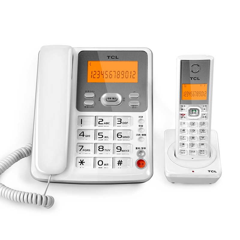 TCL D61 一拖一 无绳子母机 电话机 (计价单位：台) 白色