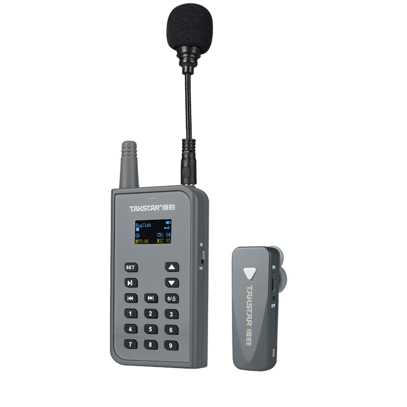 Takstar/得胜 WTG-700 无线导览系统单耳挂（台）灰色