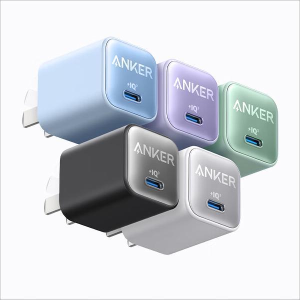 安克（ANKER）A2147611 安芯充Pro苹果充电器氮化镓快充PD30W兼容20W（黑）（个）