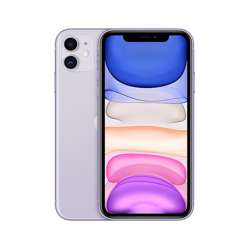 苹果 iphone11 移动联通电信4G手机紫色双卡双待/128G(台)