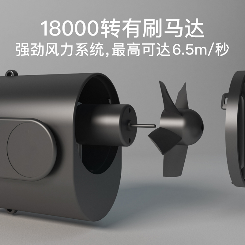 SLUB 斯拉普挂腰式风扇S870 黑色升级版【风扇+充电宝二合一】（个）