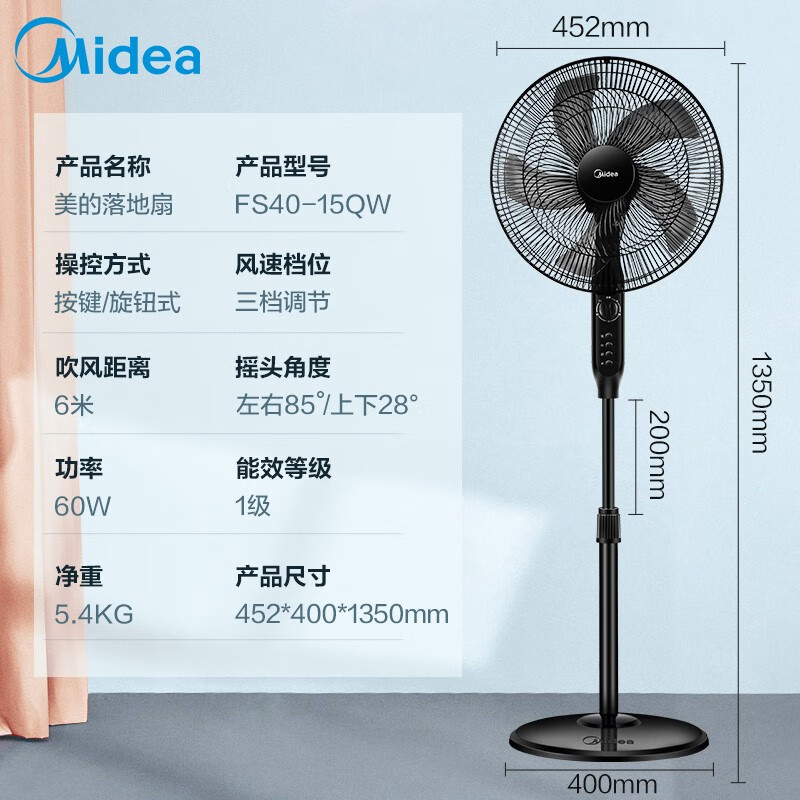 美的（Midea）FS40-15QW电风扇(单位：台)