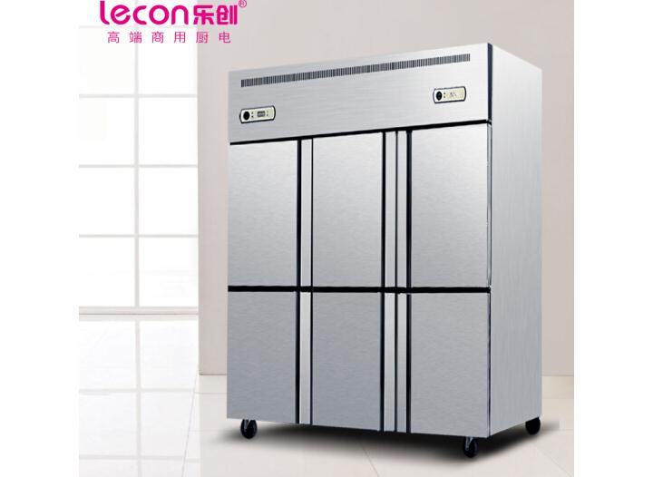 乐创 LECON LC-LG601 商用六门厨房冰箱 立式 双温直冷款（台）