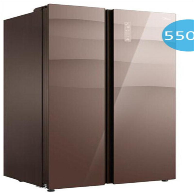美的550WKGPZM对开门冰箱格调咖550L(台)