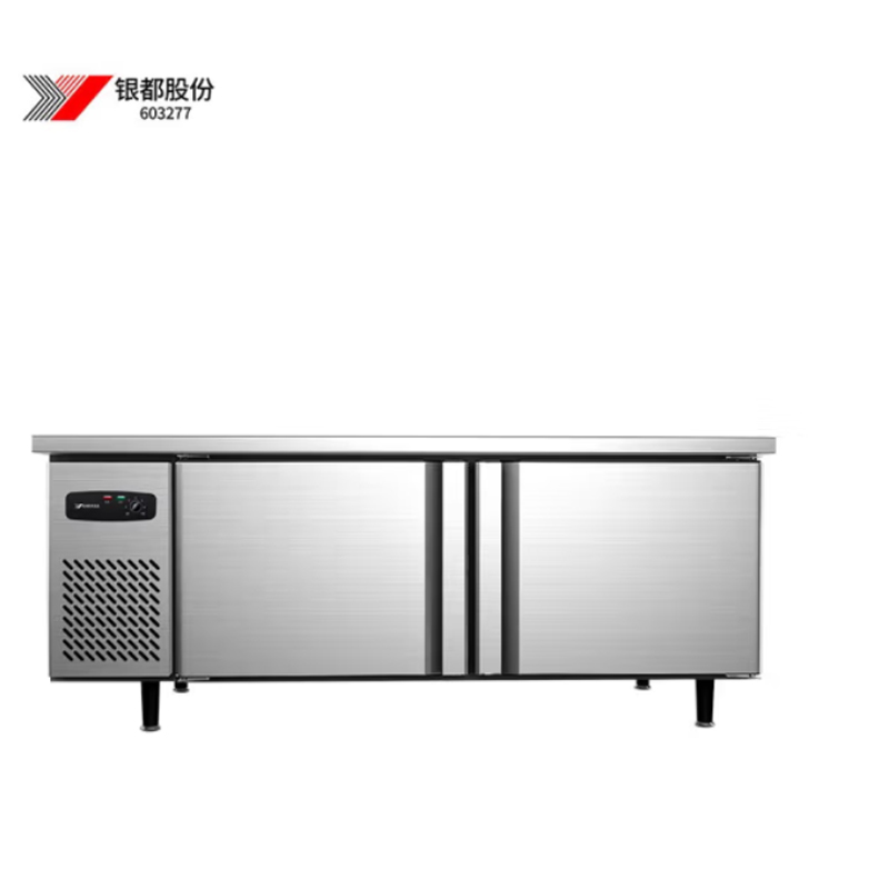 银都餐饮设备/YINDU KITCHEN EQUIPMENT BPL0763DS 对开门 401-500L 电冰箱 无级 机械控温 银色 直冷 （单:台）