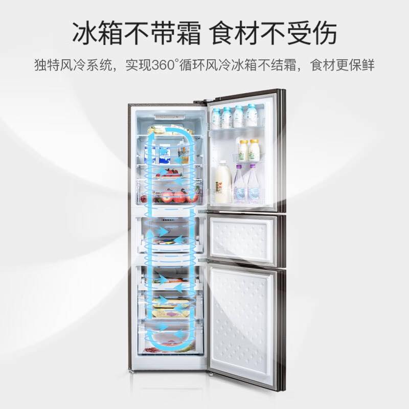 美菱（MeiLing）BCD-218WE3CX三门冰箱(单位：台)
