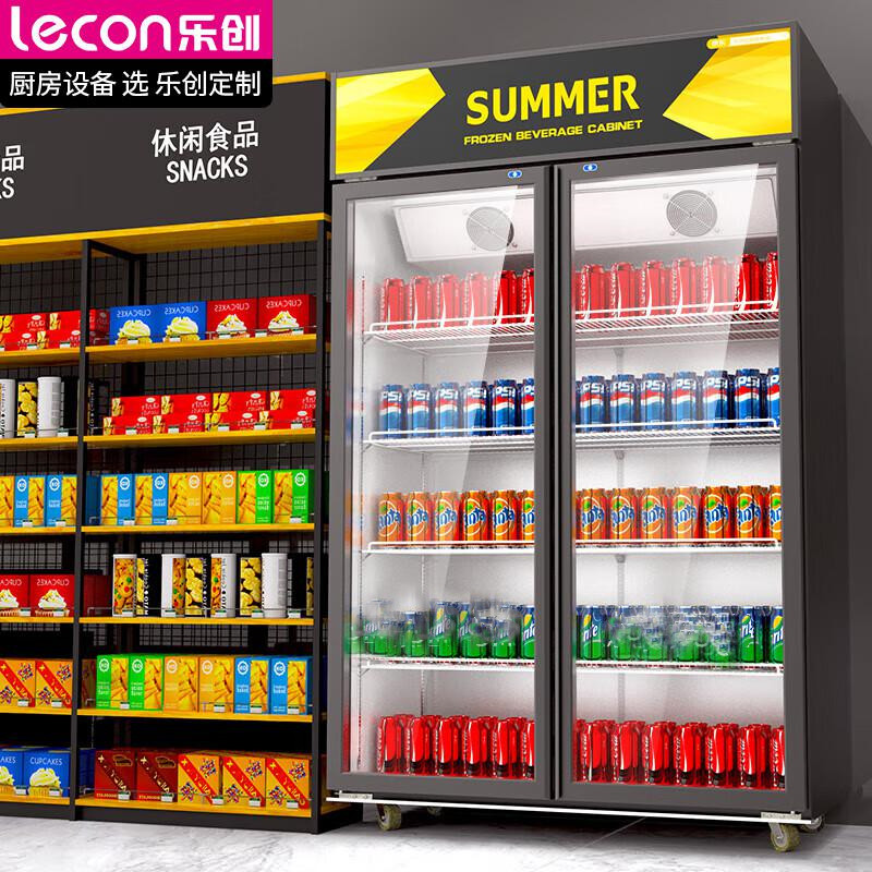 乐创（lecon）LC-ZSG02 800F/H1 展示柜 冷藏柜 保鲜柜 双开门 (单位：台)
