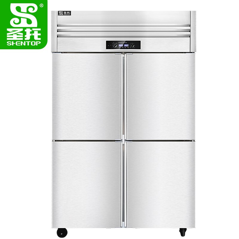 圣托（Shentop）STLN-GS24 不锈钢厨房冷藏柜商用 冷藏冷冻双温立式冷柜 四门冰柜商用大容量冰箱（单位：台）
