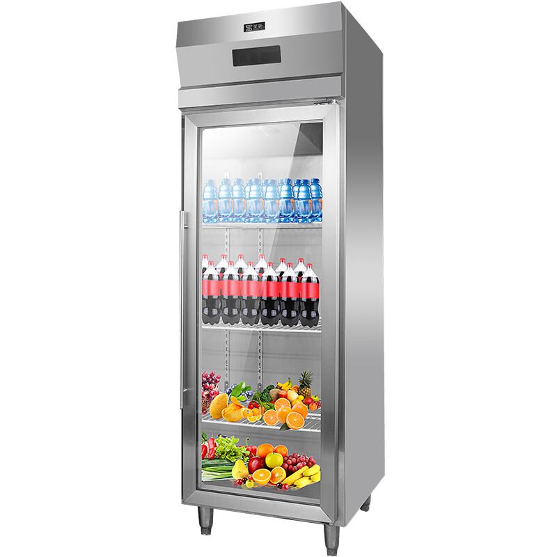 圣托（Shentop）单门水果蔬菜啤酒饮料柜 单温商用厨房冷柜立式 500升大型冷藏保鲜冰柜 STL-ZA1（台）