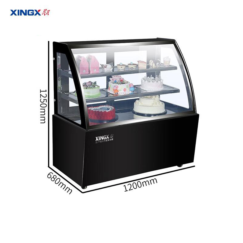 星星（XINGX） 1.2米 商用圆弧蛋糕柜 电子温控 风冷无霜 甜品酸奶水果饮料冷藏展示柜 LC-1.2YE（台）