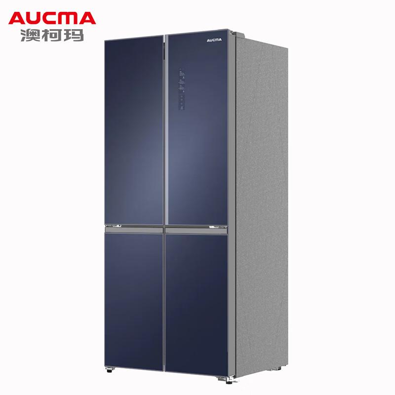 澳柯玛（AUCMA）520升十字四门对开离子净化冰箱 双变频风冷无霜 BCD-520WPGSV冰釉蓝（台）