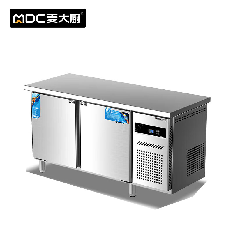 麦大厨（MDC）MDC-B24-SW15-0.8 双温保鲜工作台 商用厨房 不锈钢大容量 直冷双门操作台(单位：台)
