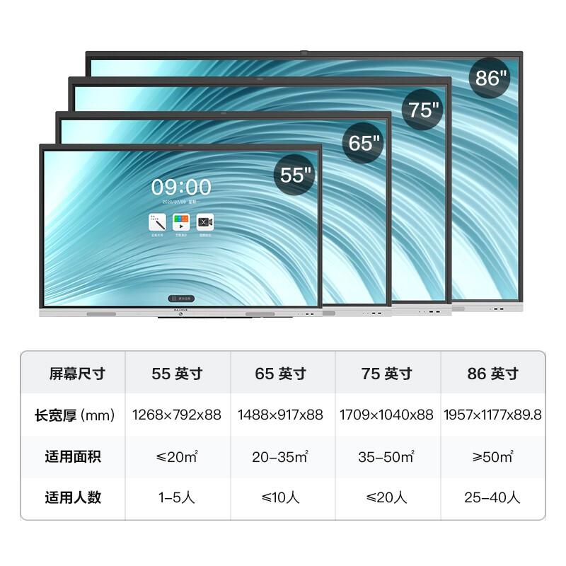 Maxhub新锐Pro86英寸会议平板电视SC86 i5+支架+传屏+笔 （台）