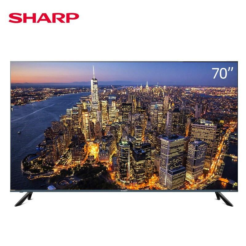 夏普（SHARP）70X7PLUS 70英寸 4K全面屏电视（台）【不含安装】