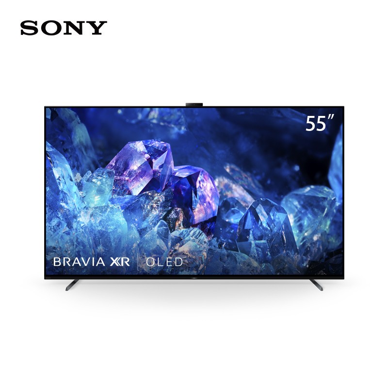 索尼（SONY）XR-55A80EK 55英寸 4K OLED 电视机 智能摄像头（台）钛黑（配底座安装）