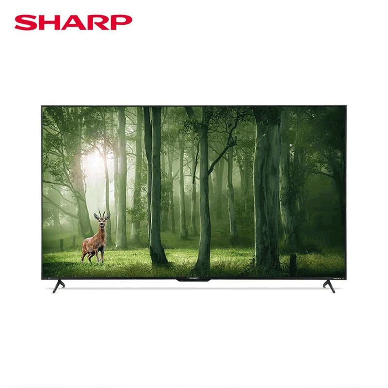 夏普（SHARP）液晶电视 4T-C85X7EA 85英寸液晶4K超高清全面屏 3+32G 智能平板电视（台）配底座安装