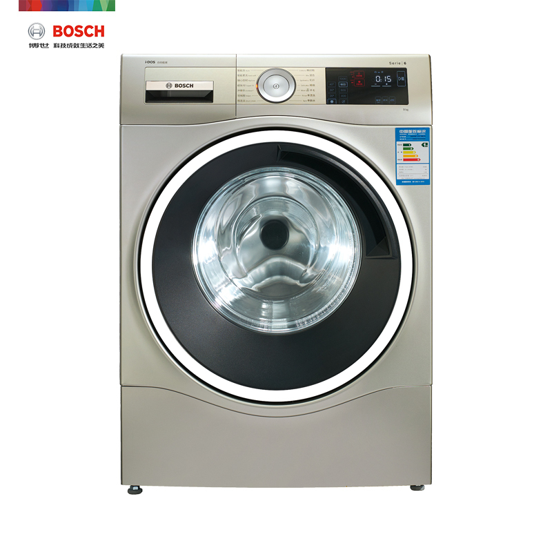 博世（Bosch）XQG90-WAU286690W 9公斤 变频  一级能效 全自动滚筒洗衣机（台）香槟金