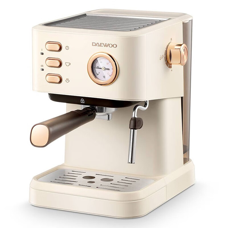 大宇（DAEWOO） 意式家用办公室半自动可打奶泡压力咖啡机DYKF-1233（台）