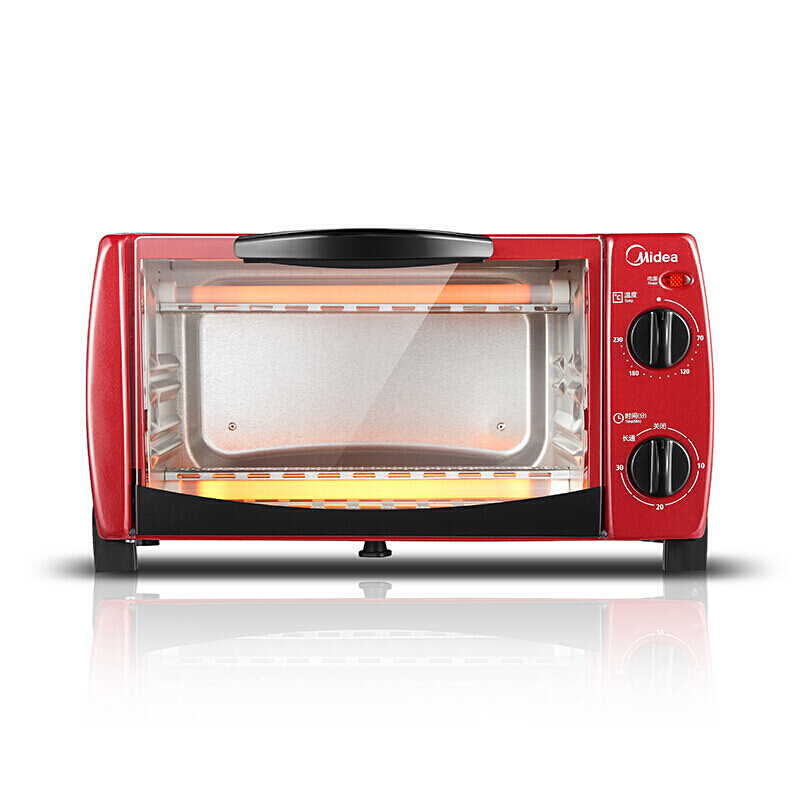 【停用】美的（Midea） T1－102D 电烤箱 红色 10L （单位：台）