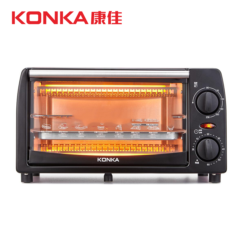 康佳 KAO-1202E(S) 电烤箱 (台) 红黑色