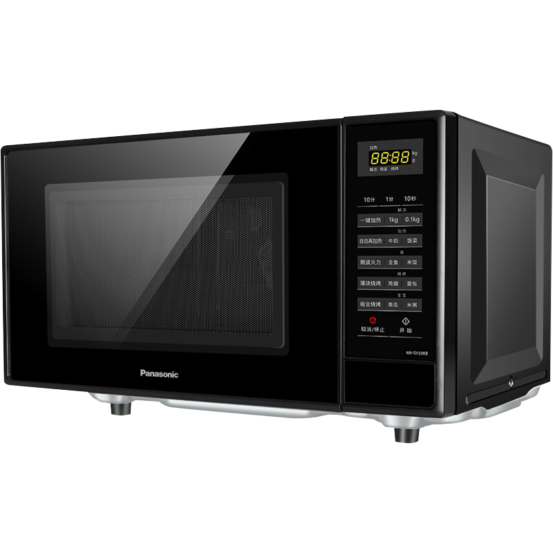 松下（Panasonic）NN-GF33KBXPE 23升 微电脑操控家用微波炉 平板加热微烤一体 多款菜式自动烹调(台)