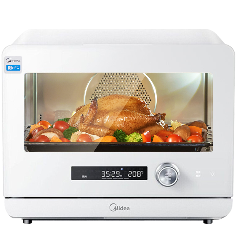 美的（Midea）乐见S1系列  家用多功能料理炉电烤箱 蒸烤箱一体机 20L不锈钢内胆 PS2001 (台)