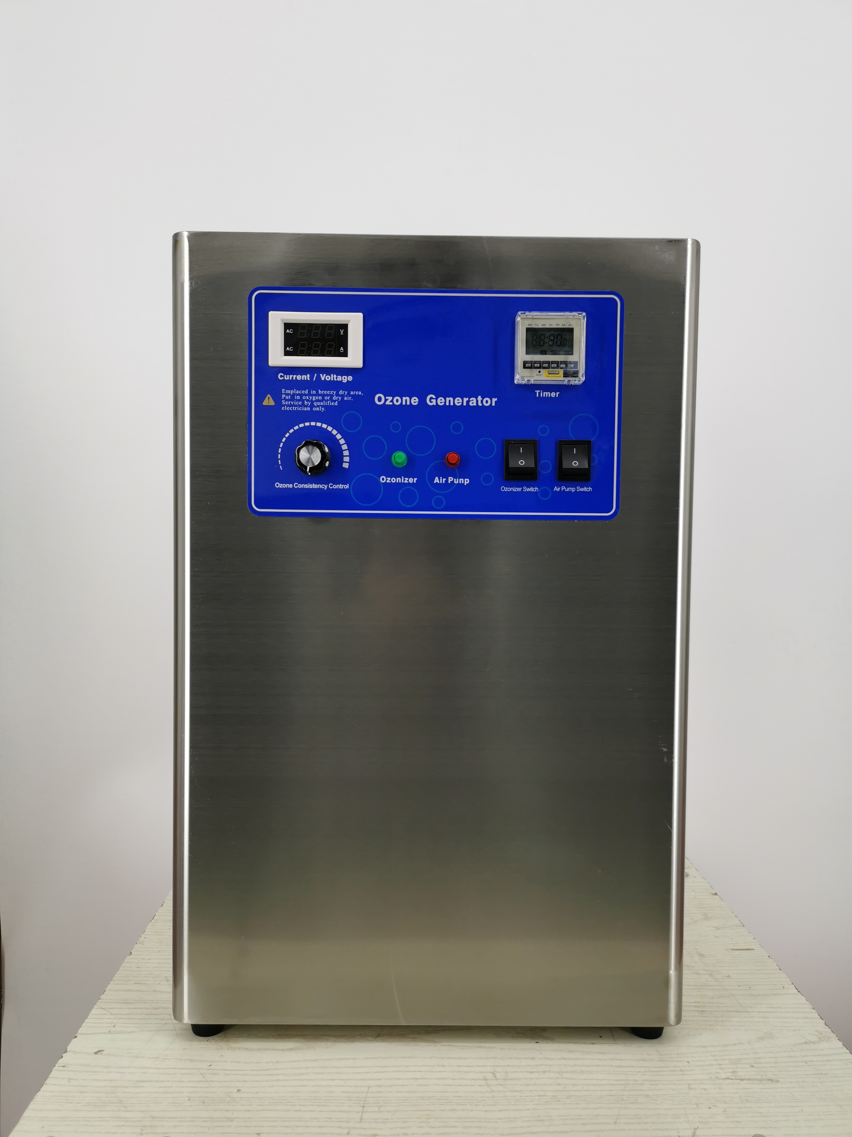 银新 YX-15G-L 立式不锈钢机身臭氧发生器 空气消毒机（台）