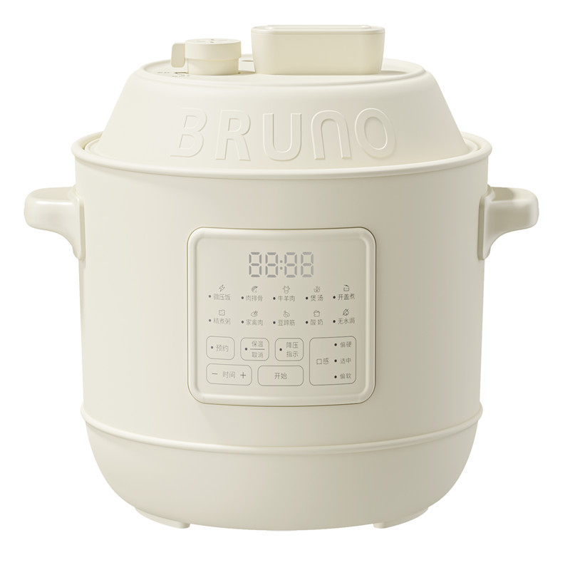 布鲁诺（BRUNO）BZK-YLG03 小胖墩电压力锅(单位：台)茶白灰